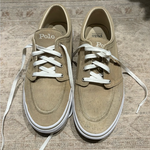 Polo Ralph Lauren Men’s Tan Sneakers - Picture 1 of 8